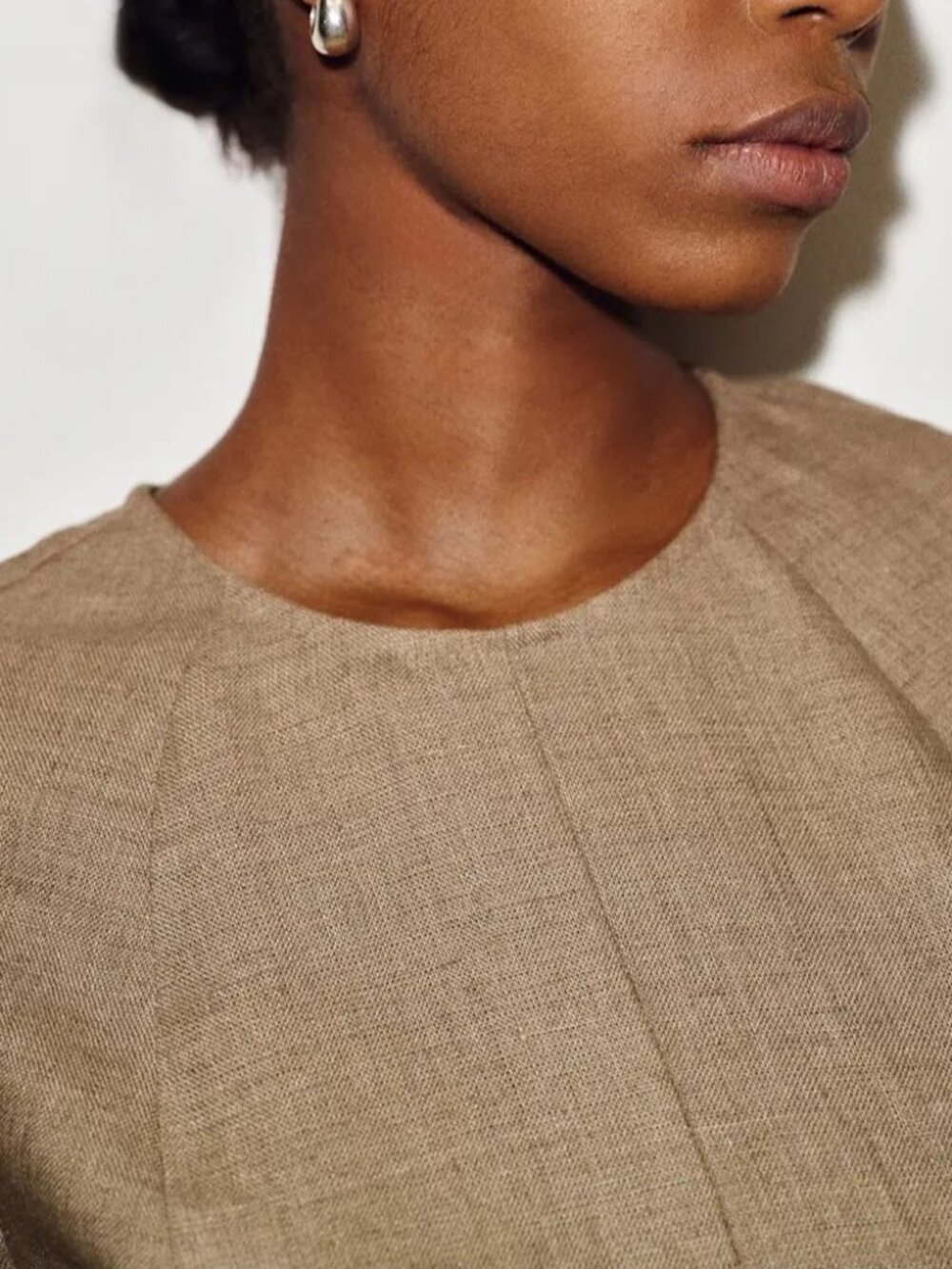 NEW Reformation Cecilia Linen Sleeveless Maxi Dress Dark Oatmeal Tan | US 2 UK 6 - Picture 3 of 12